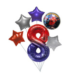 Spider Man 8. Geburtstag Ballon Set