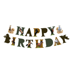 Papier Girlande Happy Birthday Pferde