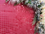 Shimmer Walls Red Macaron (30cm*30cm)
