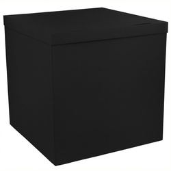 Exklusive schwarze Geschenkbox für Ballons, 70x70 cm