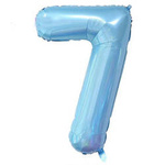 Balloon Foil Number "7" Light blue (100cm.)