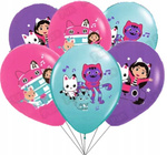 Rubber balloons with Gabi Cat House print (12 pcs.)