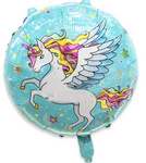 Einhorn 18" (45cm) Folienballon.)