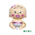 Folienballon mini Baby, Mädchen