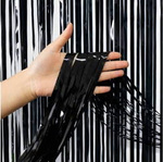 Dekorativer Vorhang Schwarz 100x200cm (1-pack.)