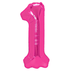 Balloon Foil Number "1" Pink (100cm.)