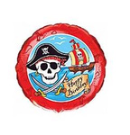 Foil Balloon "Pirats. Happy Birthday" 18" (45cm.), Flexmetal