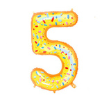 Foil Balloon Number "5" Donut (100cm.)