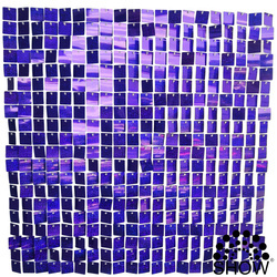 Pailletten-Paneele Holographisch Lila ŁM (30cm*30cm)