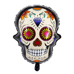 Balon Foliowy Czaska, Halloween,  (65cm*50cm)