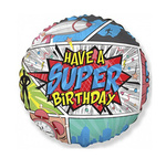 Happy Birthday 18" (45cm) Folienballon, FLEXMETAL™