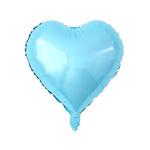 Blaue Folie Herz 18" (45cm).)