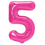 Balloon Foil Number "5" Pink (100cm.)