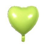 Foil balloon Heart, Pastel Green 18" (45cm.)