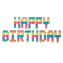 Satz HAPPY BIRTHDAY Luftballons (40 cm).)