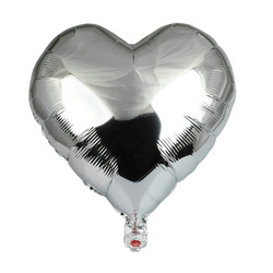 Folie Herz Silber 18" (45cm).)