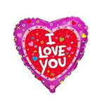 I Love You 18" (45cm) Folienballon, FLEXMETAL™
