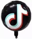 Foil Balloon "TIKTOK" 18" (45cm.)