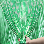 Dekorativer Vorhang Holo Grün 100x200cm