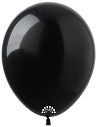 Premium SHOW Rubber Ballons 5 Zoll, Schwarz (077)