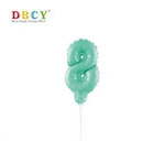Zahlenballon auf einem Stock "8"