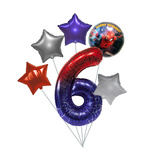 Spider Man 6. Geburtstag Ballon Set
