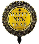 Happy New Year 18" (45cm) Folienballon.)