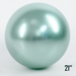 Riesiger 21" CHROME-Ballon, Mint Pearl (1 Stück).)