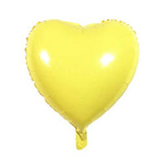 Folie Herz Pastellgelb 18" (45cm).)