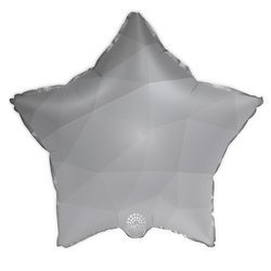 Silberne Farbverlaufsfolie Star 18" (45cm).)