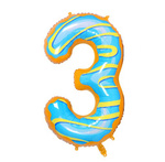 Balloon Foil Number "3" Donut (100cm.)