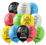 Ninjago bedruckte Gummiballons (12 Stück).)
