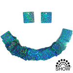 Holographische blaue Pailletten 100 Stück für Paillettenpanele (30cm*30cm)