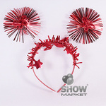 Headband Red "Butterfly"