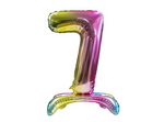 Foil Balloon Standing Number "7" Rainbow (80cm.)