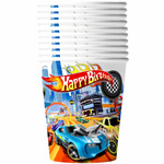 Papierowe kubeczki wyścigowe Happy Birthday – 10 szt.