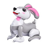 3D Hase Stehender Folienballon (60cm)
