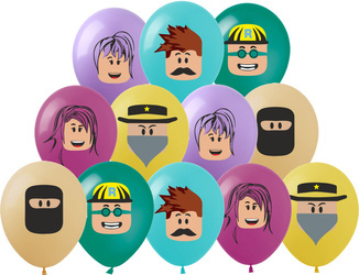 Roblox bedruckte Gummiballons (12 Stück).)
