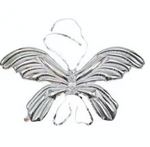 Foil Balloon "Silver Wings" (122cm)