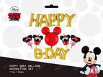 Happy B Day Luftballon Set. Mickey