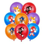 Rubber Balloons Sonic Printed (8 pcs.)