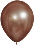 Ballons 5" Chrom, Rose Braun (100 Stück)./ Packung.)