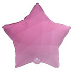 Foil balloon Star, Pink Gradient 18" (45cm.)
