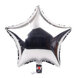 Silberne Folie Stern 18" (45cm).)