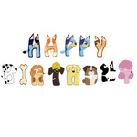 Happy Birthday Sonic paper garland (1 pc)