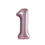 Balon Foliowy Cyferka "1" RoseGold Brokat (100cm.)