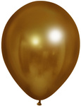Ballons 5" Chrom, Dunkelgold (100 Stück)./ Packung.)