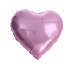Foil balloon Heart, Pink 18" (45cm.)
