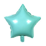 Foil balloon Star, Pastel Aquamarine 18" (45cm.)
