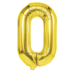 Folienballon Nummer "0" Gold ( 100cm.)